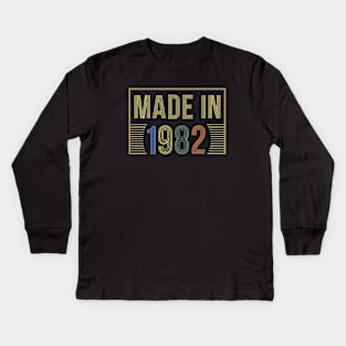 Made in 1982 Kids Long Sleeve T-Shirt